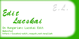 edit lucskai business card